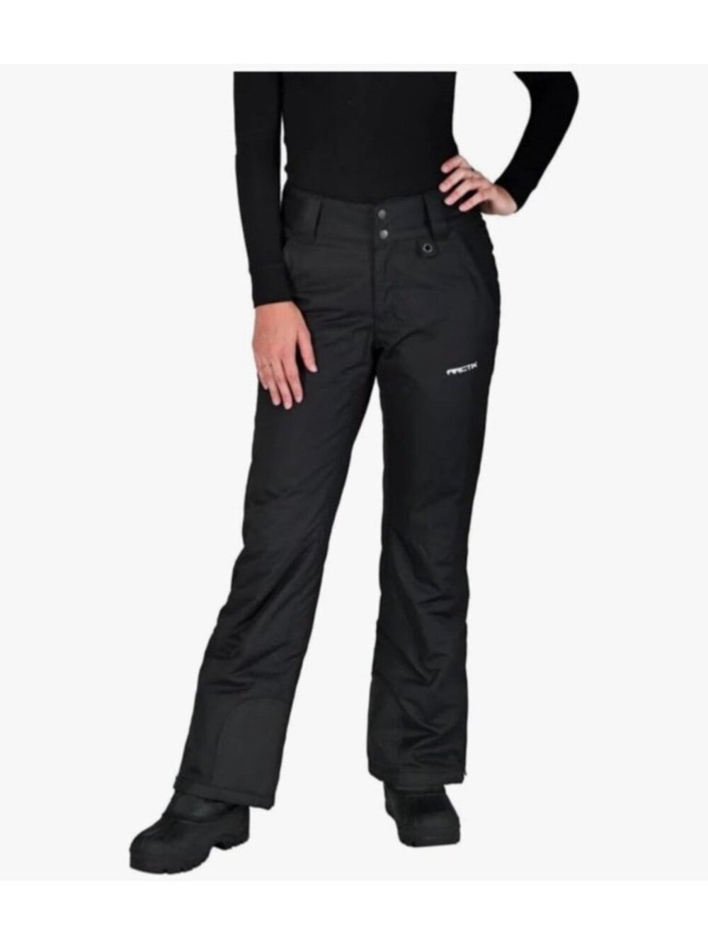 Arctix Snow Pants Womens Size XL Black Insulated Style 1800 Adjustable Waist Ski